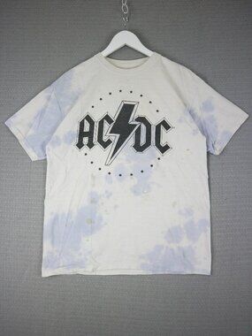 ACDC 2020 Tie Dye Graphic Tee Tour Mens Large